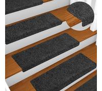 ATOMSTACK MAKER Lot de 20 tapis d'escalier autocollants - Antidérapant - Gris foncé - 65 x 21 cm - 100 % polypropylène - Réduit le bruit, résistant à l'abrasion et lavable en machine - Pour