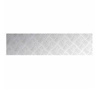 ATOMSTACK MAKER Lot de 4 marches d'escalier en tôle ondulée en aluminium (80 x 20 cm, argent) - Antidérapant et résistant aux intempéries pour l'intérieur et l'extérieur, le bureau, la maison, le