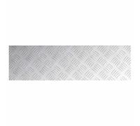 ATOMSTACK MAKER Marche d'escalier en aluminium ondulée antidérapante - 70 x 20 cm - Argenté - Angle droit - Durable et facile d'entretien - Pour l'intérieur et l'extérieur - Idéal pour la maison, le