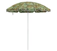 ATOMSTACK MAKER Parasol de plage bleu 300 cm - Résistant aux UV et aux intempéries en polyester, parasol inclinable de 265 cm de diamètre pour plage, jardin et pique-nique (tige de support incluse