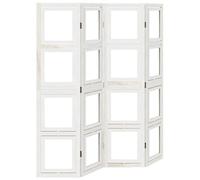 ATOMSTACK MAKER Paravent pliable en bois massif blanc (Paulownia), 4 pièces, 140-145 x 160 cm, panneaux rotatifs pour salon, bureau et chambre à coucher, avec charnières et design peu encombrant
