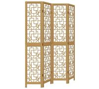 ATOMSTACK MAKER Paravent pliable en bois massif de paulownia et bois - Marron - 145 x 200 cm - Brise-vue décoratif pour salon, chambre à coucher, bureau et couverture de fenêtre