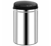 ATOMSTACK MAKER Poubelle automatique à capteur 30 l en acier inoxydable avec couvercle sans contact, indicateur LED et couvercle amovible - Hygiénique, silencieuse et économie d'énergie (4 piles AA