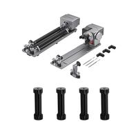 ATOMSTACK R8 Pro+ H5 Laser Dispositif Rotatif avec Mandrin et Rouleau Compatible Avec P1, A5, A10, A20, A30, A40 Pro Toutes Les Graveuses Laser Pour La Fixation de Différents Types de Pièces de Forme