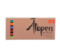 Ātopen Stylos À Double Pointe - Anti-Bavure Feutres Coloriage Adulte - Fineliner, Feutre Pinceau Pour Journal, Calligraphie - Set Tendance