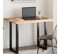 Atosonza Plateau de table rectangulaire en bois d'acacia massif - 100 x 80 x 2 cm - Finition à l'huile naturelle durable - Pour table à manger, table de bistrot, table basse, bureau, cuisine, jardin