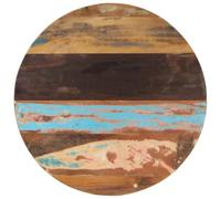 Atosonza Plateau de table rond de 80 cm en bois massif vieilli de 25 à 27 mm d'épaisseur pour bricolage, construction, rénovation, table à manger, table basse, table mange-debout accessoires