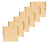 Atout Ciel Lot de 6 Galettes de Chaise carrées 40x40cm, Jaune imprimé/uni