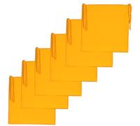 Atout Ciel Lot de 6 Galettes de Chaise Unies carrées 40x40cm, Jaune Ocre