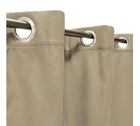 Atout Ciel Rideau suédine Thermique doublé Polaire 140x240cm prêt a Poser, Taupe