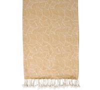 Atout Ciel Serviette de Plage, fouta imprimée avec Franges 90 x 180 cm, Jaune