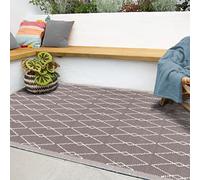 Atout Ciel Tapis d'extérieur Motif géométrique 120x180cm, Gris