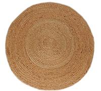 Atout Ciel Tapis Rond en Jute Naturel, D120cm, Beige