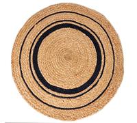 Atout Ciel Tapis Rond en Jute tressé Naturel, D80cm, Beige