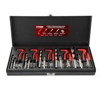 ATPEAM Kit de Réparation de Filetage 131 Pièces, Set Helicoil Universel M5 M6 M8 M10 M12 pour Voiture et Moteur (Noir)