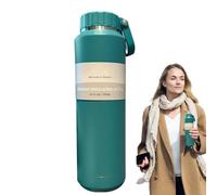 Atristic Bouteille d'eau isotherme - Tasse en acier inoxydable anti-fuite - Bouteille sous vide portable à double paroi de 700 ml - Récipient réutilisable avec couvercle