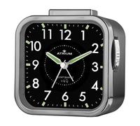 Atrium A530-4 Réveil analogique à quartz, sans tic-tac, alarme puissante, grands chiffres, noir