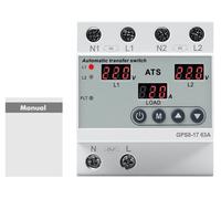 ATS 4P 63A, commutateur automatique 220V pour réseau/générateur