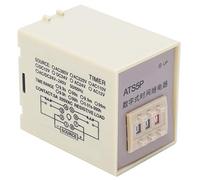 ATS5P Relais Temporisateur Digital LED, Module de Contrôle Temps AC380V, Réglage Flexible des Cycles et Délais - Haute Précision et Forte Capacité pour Automatisme Industriel (DC24V)