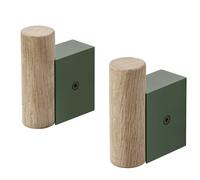 Attach Coat Hook Crochet mural Muuto Chêne - Vert foncé - 5713294320925