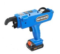 Attache-armature automatique - Appareil de ligature d'armature - Nœud en 0,8 s - 2 batteries de 4500 mAh - env. 1500 ligatures par charge - 8-34 mm - Bleu