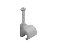 Attache câble - Attache fil électrique - Fixation câble électrique - Fixation et raccordement du câble - Serre câble - Clou de Fixation - Attache Fils Ø 4 A 7 Mm Gris Sachet De 50 - Debflex 700418