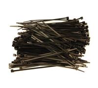 ATTACHE CABLES RILSAN 140x3.6 NOIRS - 200 COLLIERS PLASTIQUES