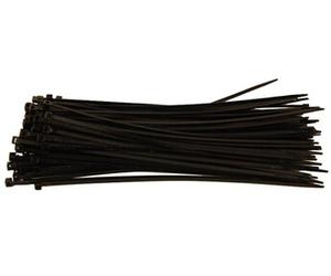 attache cables rilsan 290 x 4.8 noirs - 100 colliers plastiques -