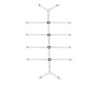 Attache Drap Housse,Tendeur Drap Housse Élastique Parfait pour Drap-Housse et Drap Plat Draps de Lit, Matelas, Canapé Coussin, Nappes (Blanc)