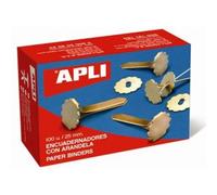 APLI 12577 Boîte de 100 Attaches parisiennes avec oeillets 25 mm