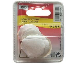 Attache tableau adhésif - blanc - sachet de 6