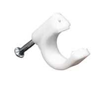 Attaches-câbles, Pince à ongles en forme de U en fil d'acier, 100 pièces, fixation murale de tuyau de câble, for diamètre de 4 à 25mm(16mm)