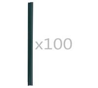 Attaches de Bande de Clôture 100 pcs PVC Vert 19 cm pour Clôture et Jardin EU516616