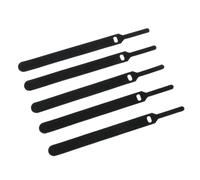 Attaches de câble amovibles en nylon noir 150, 200, 300 mm, sangles enveloppantes de fermeture éclair, bandage, attaches en plastique, attaches de câbles longues (800 pièces, 300 mm)