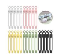Attaches de câble en Silicone, organisateur de cordons, sangles de câbles, attaches de cordon réutilisables, organisateur de câbles de voyage, attache élastique mignonne, attaches de fil Multicolor 25