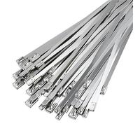 Attaches de câble métalliques en acier inoxydable, 4.6/7.9 largeur 100-1000mm, 120 fils, auto-verrouillage, fermeture éclair, attache verrouillage multifonctionnelle(7.9MM,900mm (35.43inch))