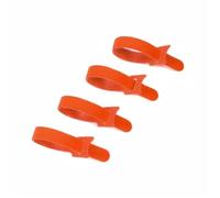 Attaches de câbles en nylon, Attaches de câble 1000 pièces sangles boucle crochet en nylon libérables Orange 150-250mm(250mm)