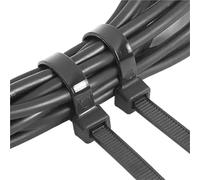 Attaches de câbles en nylon, Attaches de câble autobloquantes en nylon noir, plusieurs tailles, 500/1000 pièces(2.5x250 (500pcs))