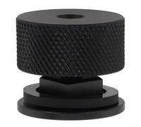 Attaches de capot de soudage 10,4 mm en aluminium robuste pour casques de pipeliner, paire de boutons de construction (noir)