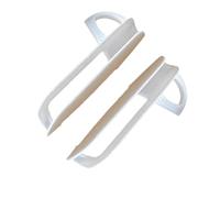 Attaches de ceinture de sécurité pour chaise haute - Boucles en polyéthylène renforcé - Mécanisme de libération rapide - Boucle de chaise haute blanche - Boucle de sécurité blanche
