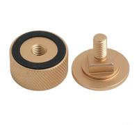 Attaches de hotte de soudage 10,4 mm en aluminium robuste pour casques de pipeliner, paire de boutons et équipement de construction (doré)