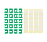Attaches Jardin Plastique Vert Fixation Murale pour facile Attaches(20pcs) | Installation perçage, préserve les murs, pour idéal appartement, balcon, fixation rapide