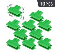 Attaches pour serre - Clips en plastique pour film de serre - 8 mm - Paquet de 10