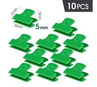 Attaches pour serre - Clips en plastique pour supports de plantes - Adaptés aux arcs de 5 mm - Lot de 10 - Pour film de serre