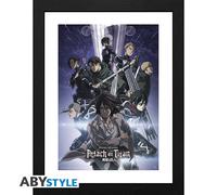 Attack On Titan Quadretto Encadré Affiche Saison 4 Key Art 2 30,5x40,6 cm