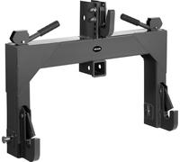 Attelage rapide 3 points VEVOR avec récepteur de 5,08 cm, capacité de levage de 1360 kg, avec boulon réglable à 5 niveaux, adaptation aux tracteurs de catégorie 1 et 2, accessoires 3 points, noir