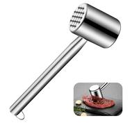 Attendrisseur de Viande en 304 Acier Inoxydable, Marteau à Viande, Attendrisseur de Viande en Inox, Marteau à Viande Professionnel Double Face, Marteau à Steak, Poulet, passe au Lave-Vaisselle