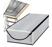Attic Door Insulation Cover, Energy Saving Barrier, UV Resistant Shield,54.33x25x11.02 Inches, Heat Reflective Design with Easy, Ideal for Garage Basement RV Studio Window Use