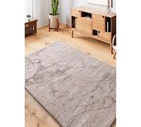 ATTICGO Tapis effet marbre à relief ORIS beige 115x170 cm