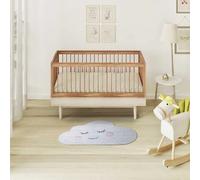 ATTICGO Tapis enfant lavable nuage CANDY argent 80x120 cm